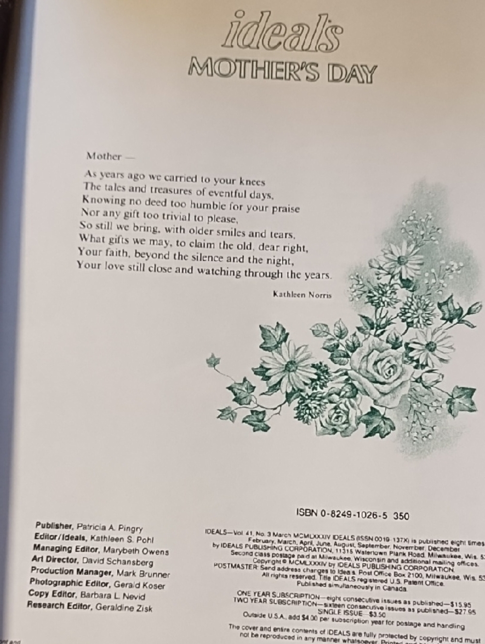 Mother's Day Coffee Table Book - Red Floral Cover - Picture 3 of 13